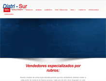 Tablet Screenshot of distri-sur.com